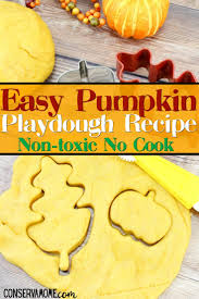 non toxic easy pumpkin playdough recipe