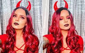 easy red devil costume makeup