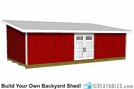 16x32 Lean To Shed Plans Large Lean