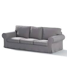 With strong seams, removable cushions and washable covers, this is a durable sofa series that can withstand the wear and tear of life day after day, year after year. Ektorp 3 Seater Sofa Bed Cover For Model On Sale In Ikea Since 2013 Light Grey 704 11 218 X 88 X 88 Cm Dekoria