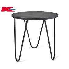 Anko By Kmart Round Side Table Black