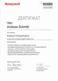 Please follow the information of your examination centre. Zertifikate Sanitarinstallateur Bestensee Ot Patz Andreas Schmidt Gmbh Heizung Sanitar Luftung
