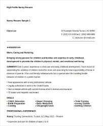 Examples Of Resumes   Best Sample Nanny Resume Objective With     Expozzer Sample Nanny Resume Examples with Sample Experienced Nanny Resume Objective