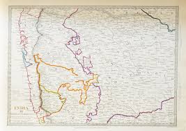 Early Map of Bombay Presidency 1838 - Past-India