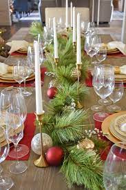 gold christmas tablescape