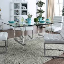 | table with plan glass grey graphite, 2 extending from 50 cm, item 1601. Silver Orchid Falconetti Acrylic And Glass Dining Table On Sale Overstock 23570115