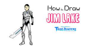 How to Draw Jim Lake from Trollhunters - YouTube