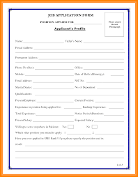 Blank Resume Forms Templates Format Simple Download In Ms Wordf Job