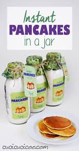 pancake mix in a jar with free labels