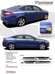 Topside Ford Fusion Door Stripes Vinyl Graphics Decals Kit