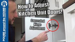 how to adjust a cabinet door hinge