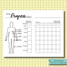 Bullet Journal Stickers Body Measurement Chart Page