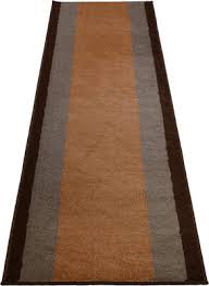 runner rug geometric brick beige