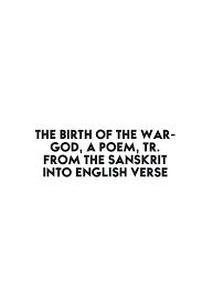 the birth of the war a poem tr