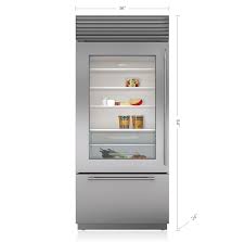 Refrigerator Freezer With Glass Door