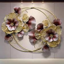 A home is more than just a house, and decor is more than just furnishings. Wrought Iron 3d Flower Wall Hanging Art Home Decor My Aashis