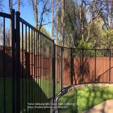 wrought iron fence temp pool