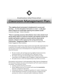 With this background, behavior management becomes part of classroom management. 9 Effective Classroom Management Plan Examples Pdf Word Examples