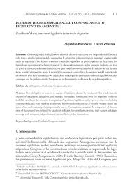 Nº11.2020.de 30 de março.pdf 226.55 kb Poder De Decreto Presidencial Y Comportamiento Legislativo En Argentina