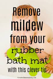 how to clean a rubber bath mat
