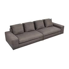 minotti modern two piece sectional sofa
