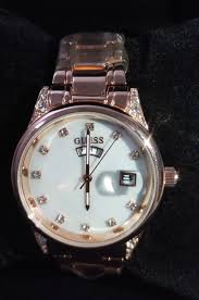 b2b white dial rose gold strap jewelry