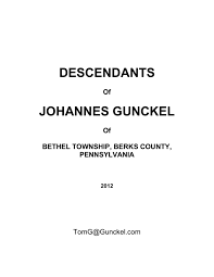 descendants of johannes ckel
