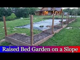 Building Raised Beds Down A Slope