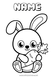 coloring page no 1633 cute bunny