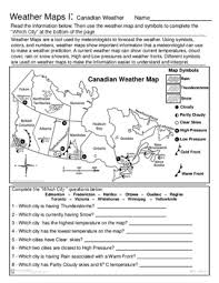 Weather Map Worksheet Teachers Pay Teachers