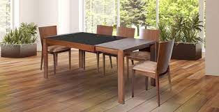 This extendable dining table comes with a removable leaf that you can add when extra guests stop by for dinner. Fausto 6 To 8 Seater Expandable Dining Table Walnut Extension Dining Table Furniturewalla