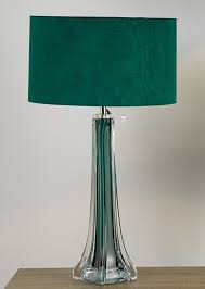 Green Glass Table Lamp Base Enlighten
