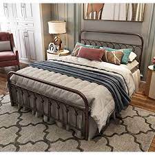 metal bed frame queen size with