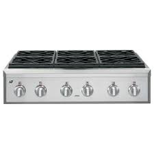 For a kitchen setup with sizzle, deciding between gas and electric is only the first hurdle. Ge Cafe Gas Cooktop With 6 Burners Stainless Steel Cgu366sehss St Louis Appliance Outlet Appliance Wholesalers