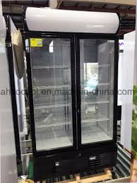 glass door refrigerator freezer