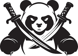 kung fu panda vector art icons and