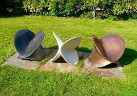 Among the modern garden sculptures in kolkata the abstract form is very popular. Modern Sculptures Trio Picture Of The Walled Garden Moreton Dorchester Tripadvisor