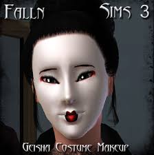 the sims resource falln geisha makeup