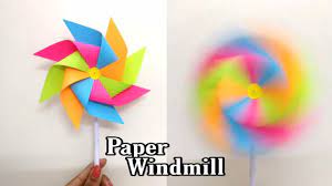 how to make a paper windmill diy