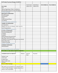 7 Bi Weekly Budget Templates An Easy Way To Plan A Budget