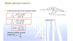 Blade Element Methoo Combining The