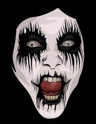corpse paint makeup as colored