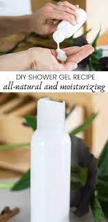 homemade shower gel natural and