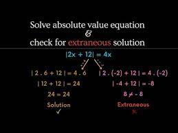 Algebra Absolute Value Equation