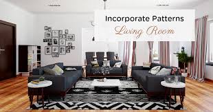incorporate patterns in your living room