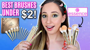 i tried the 2 essence makeup brushes