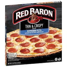 red baron clic crust pepperoni pizza