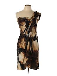 Details About Signature By Robbie Bee Women Brown Cocktail Dress 10 Petite