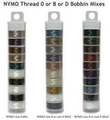 Details About Beading Thread Nymo Thread Size 0 Or B Or D Bobbin Mixes