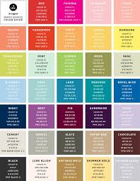 Pantone Color Chart Hex Color Palette